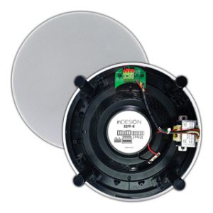 8" 2 way coaxial ceiling speaker, 100v 8 ohm 30 watt White